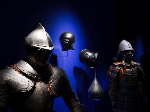 Rendu 3D perspective scénographie exposition mise en lumière objets historiques