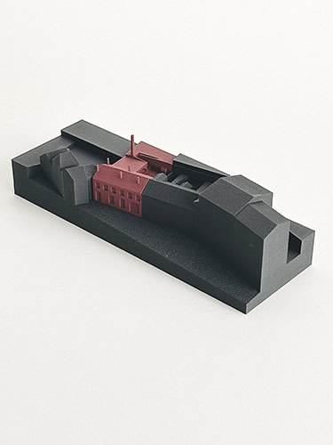 Maquette 3D réhabilitation Thiers patrimoine 2026 projet de Grama Architecture Chloé Mariey architecte